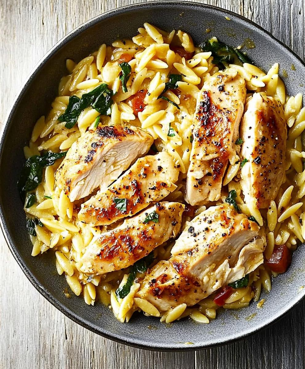One Pot Chicken Orzo Recipe