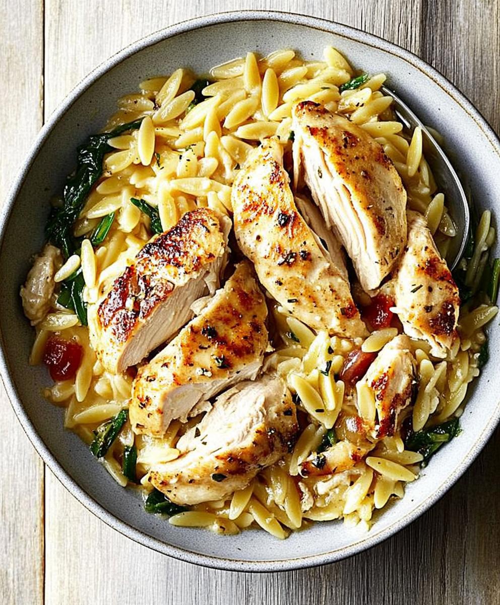 One Pot Chicken Orzo Recipe