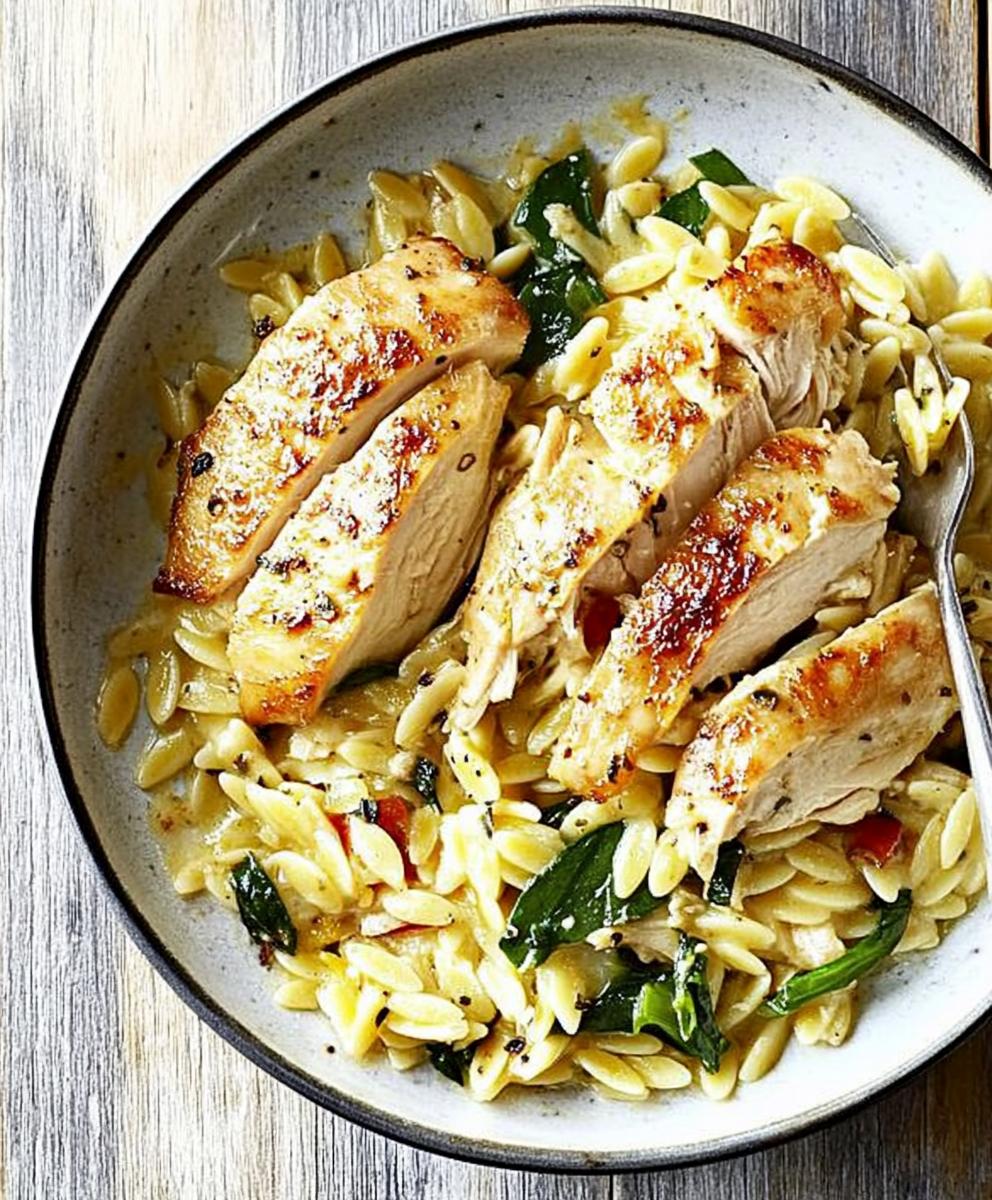 One Pot Chicken Orzo Recipe