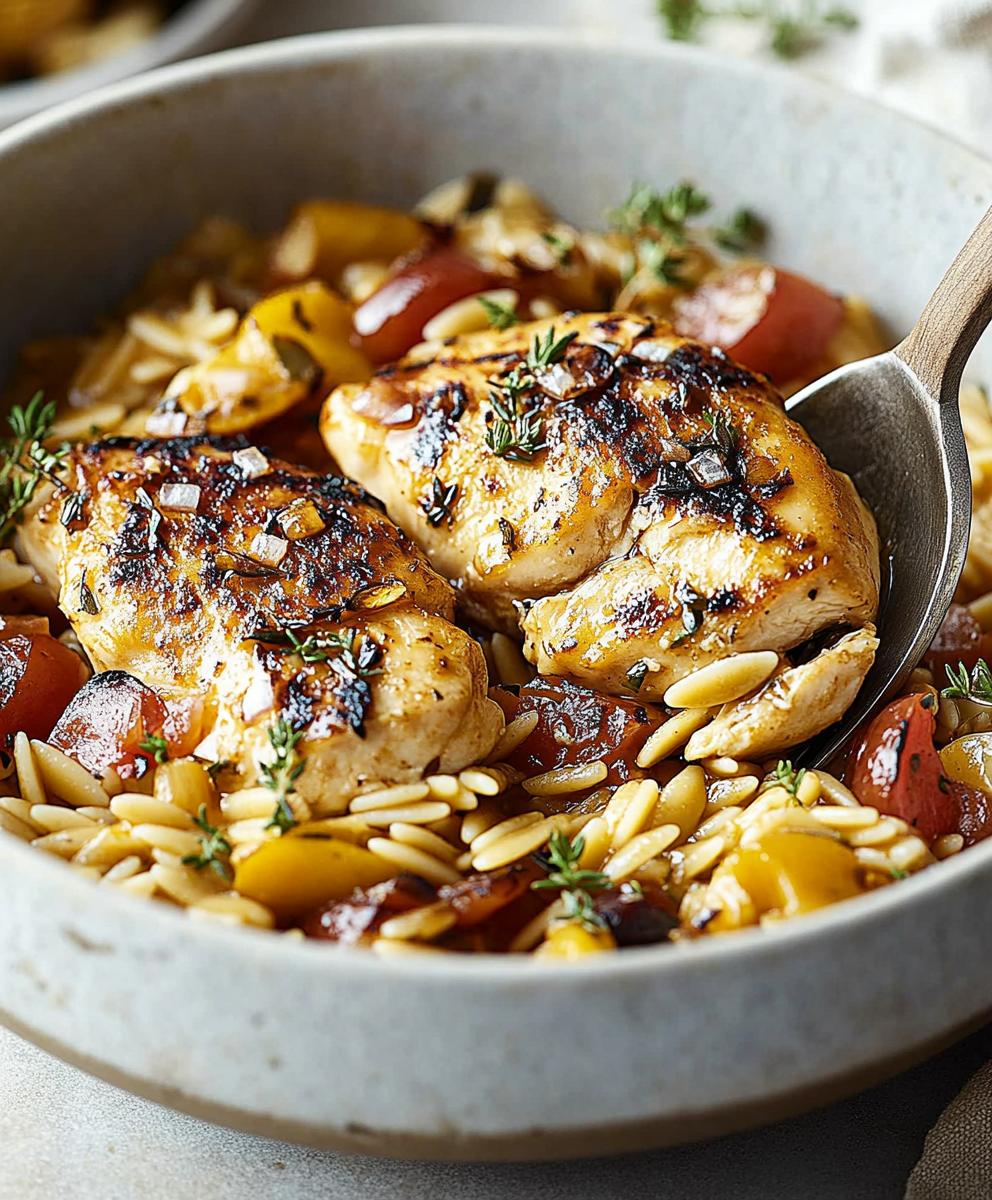 One-pot Mediterranean Chicken With Orzo Recipe