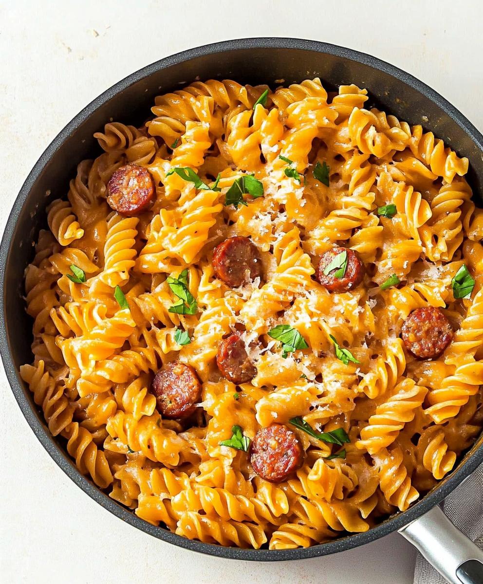 One Pot Smoked Sausage Pasta Recipe