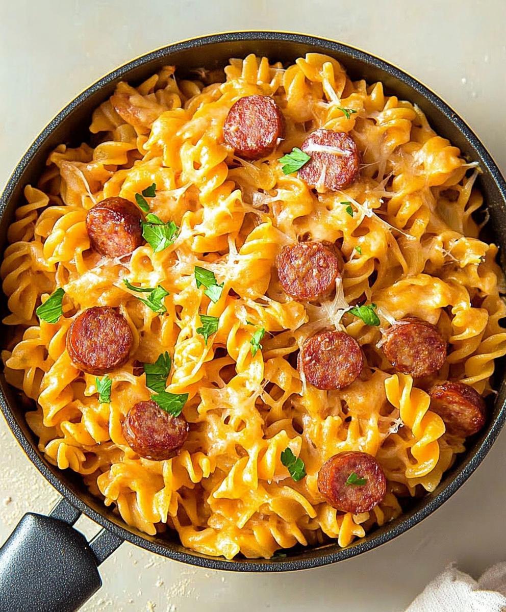 One Pot Smoked Sausage Pasta Recipe