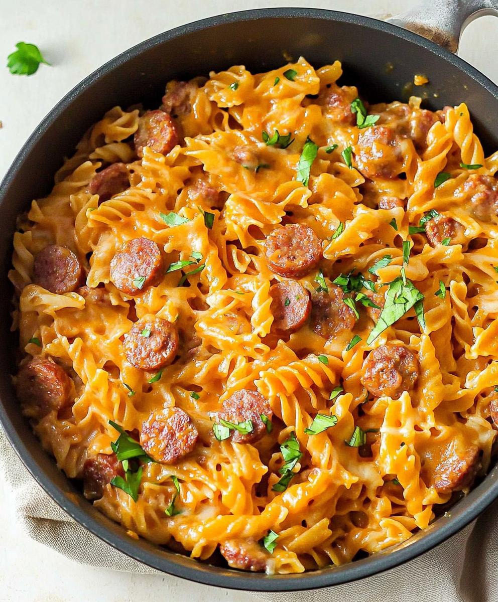 One Pot Smoked Sausage Pasta Recipe
