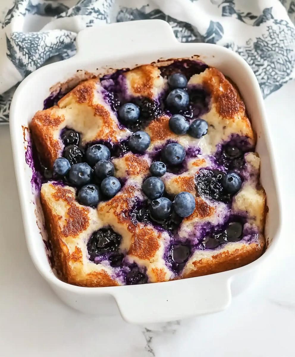 Overnight Blueberry French Toast Casserole Recipe