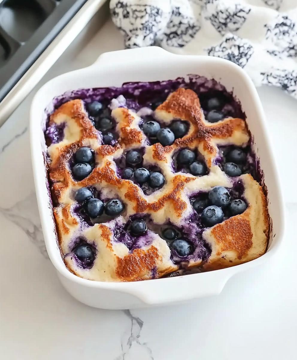 Overnight Blueberry French Toast Casserole Recipe
