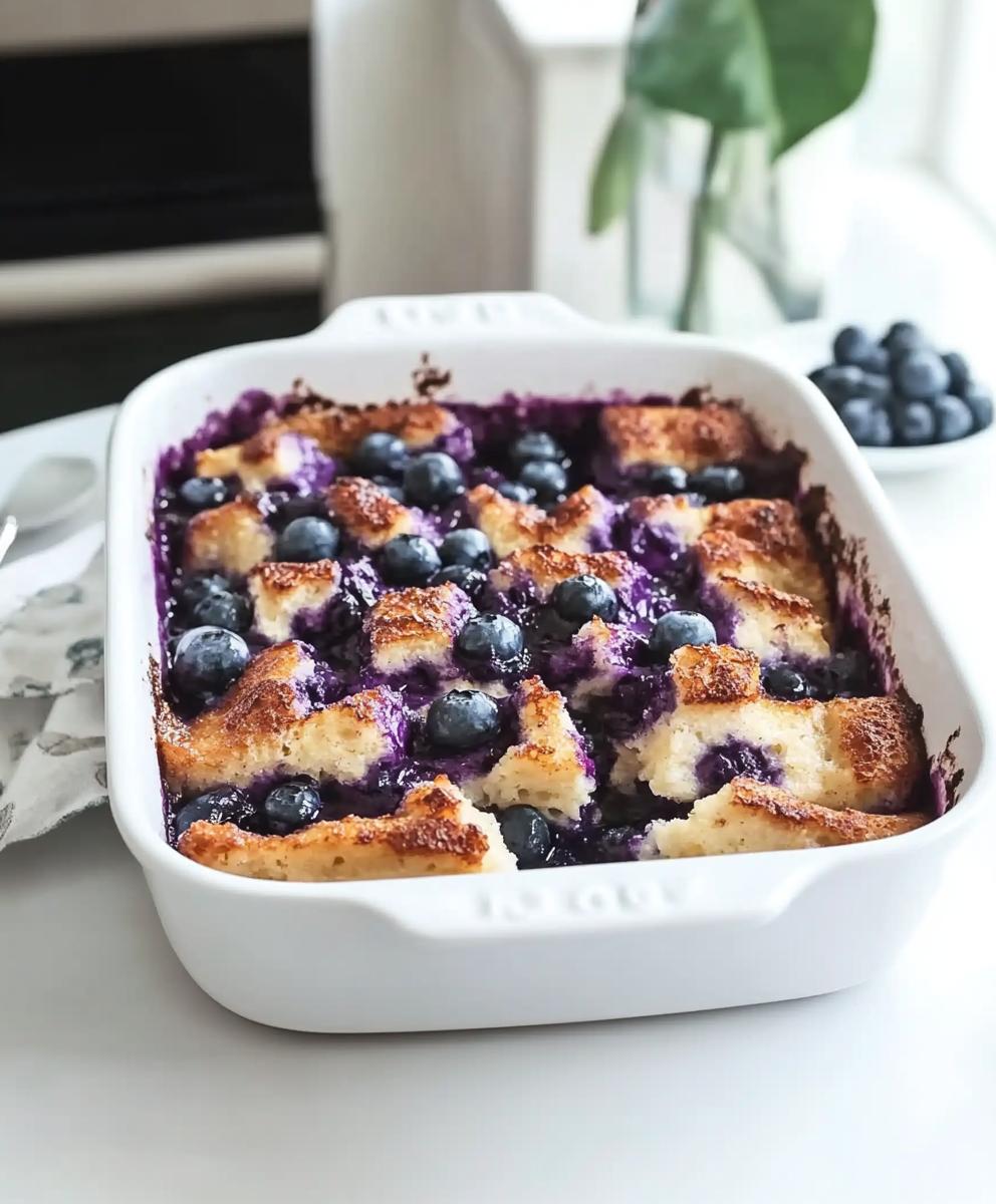 Overnight Blueberry French Toast Casserole Recipe