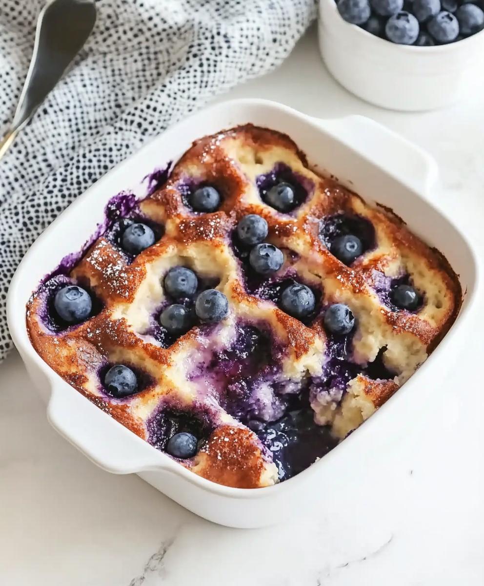 Overnight Blueberry French Toast Casserole Recipe