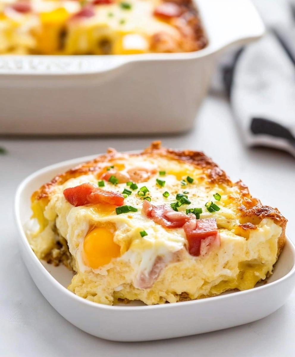 Overnight Eggs Benedict Casserole Recipe