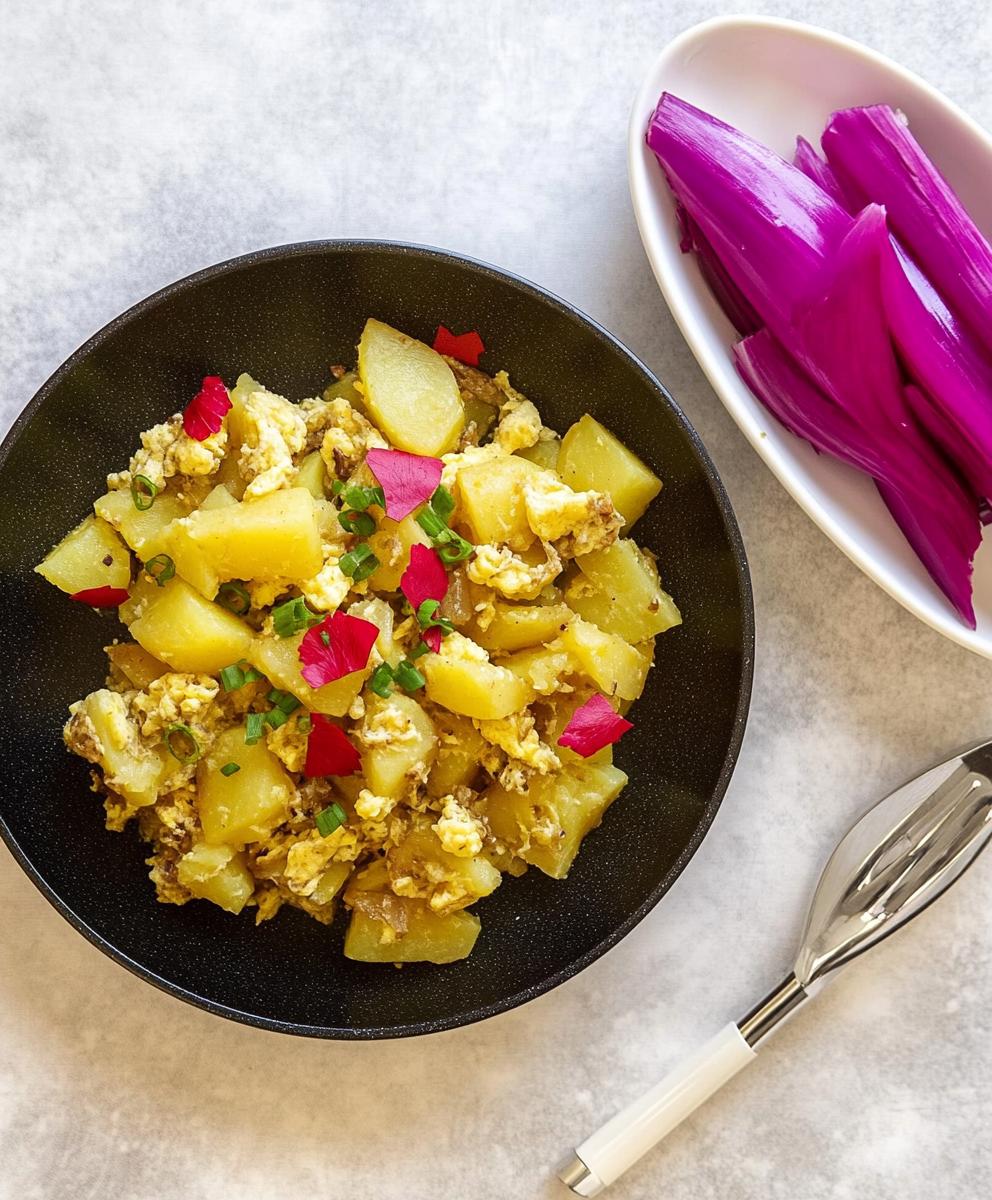 Potato And Scrambled Eggs Recipe