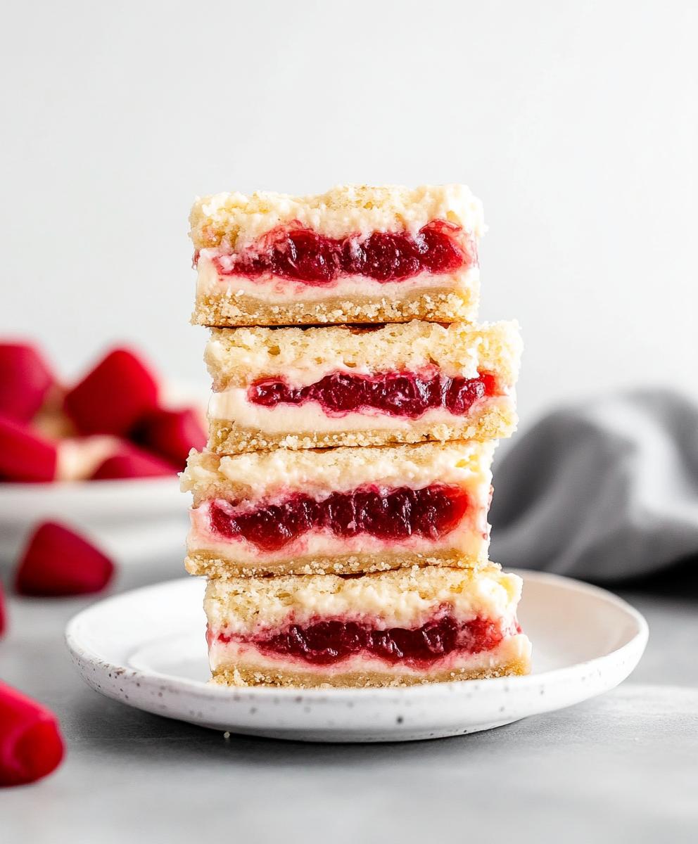Rhubarb Cheesecake Squares Recipe