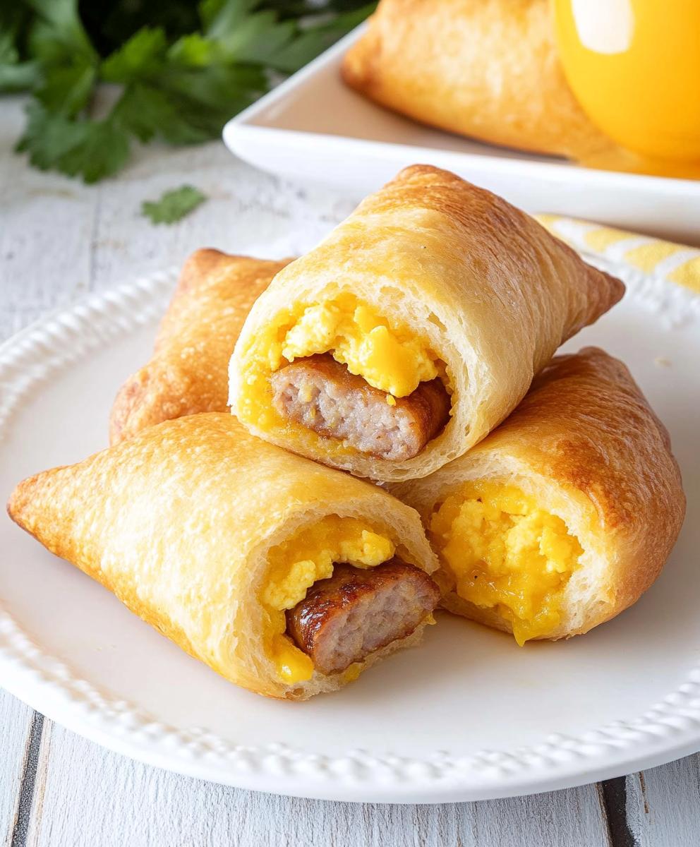 Sausage And Egg Breakfast Rolls Recipe