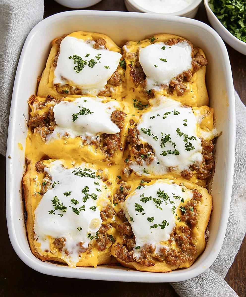 Sausage Egg And Cheese Breakfast Rolls Recipe