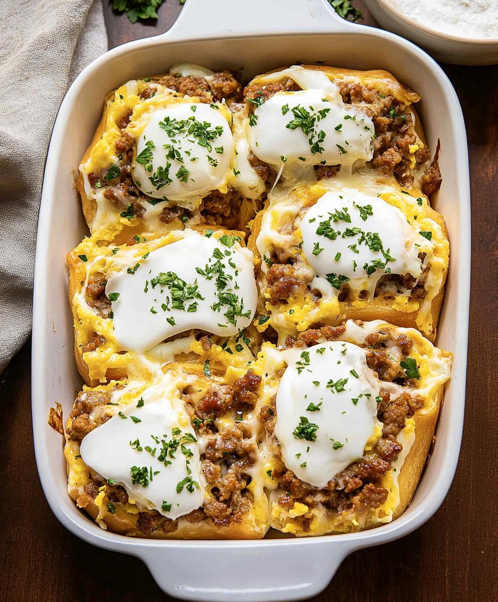 Sausage Egg And Cheese Breakfast Rolls Recipe