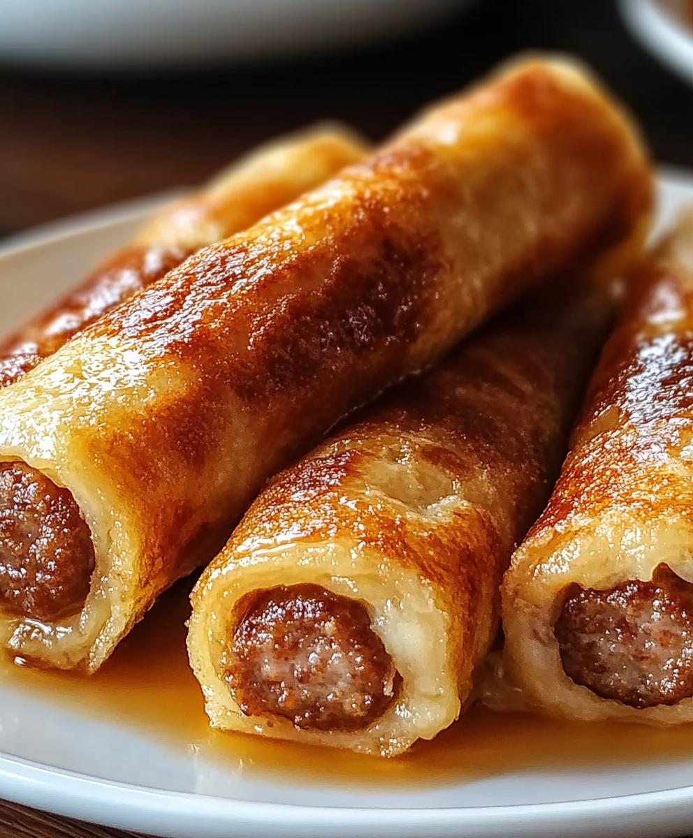 Sausage French Toast Roll-ups Recipe