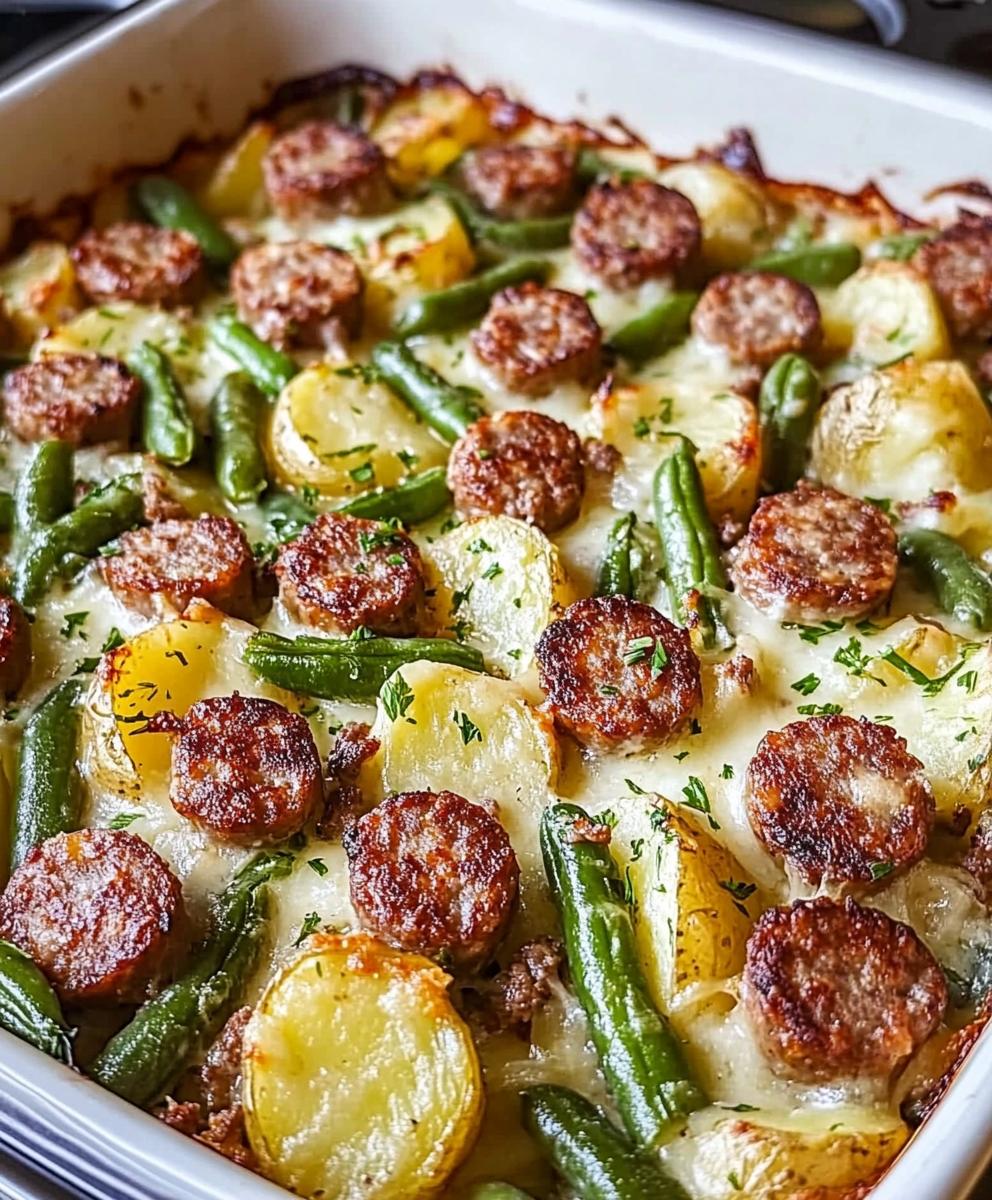 Sausage Green Bean Potato Casserole Recipe