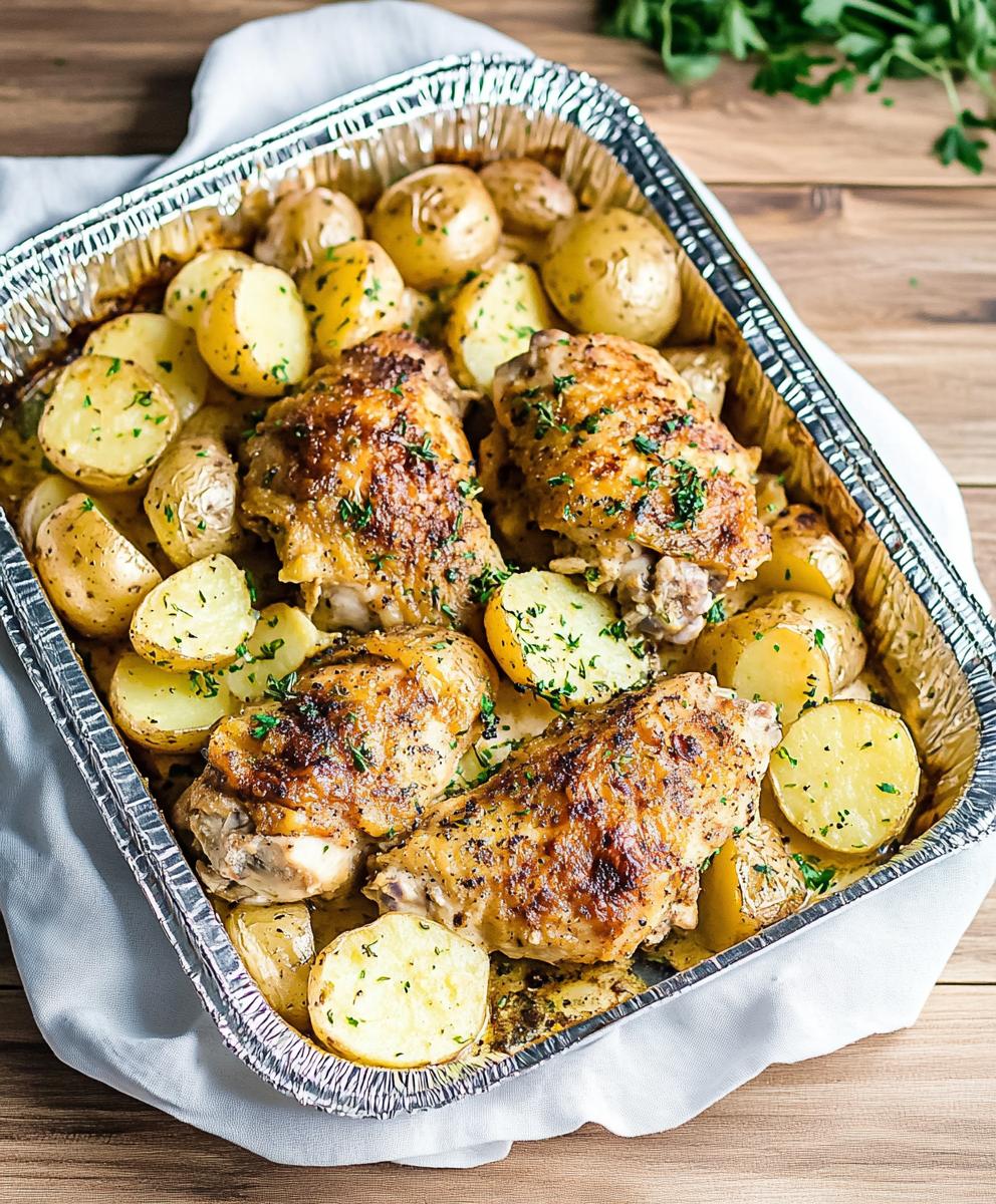 Sheet Pan Chicken And Potatoes Recipe