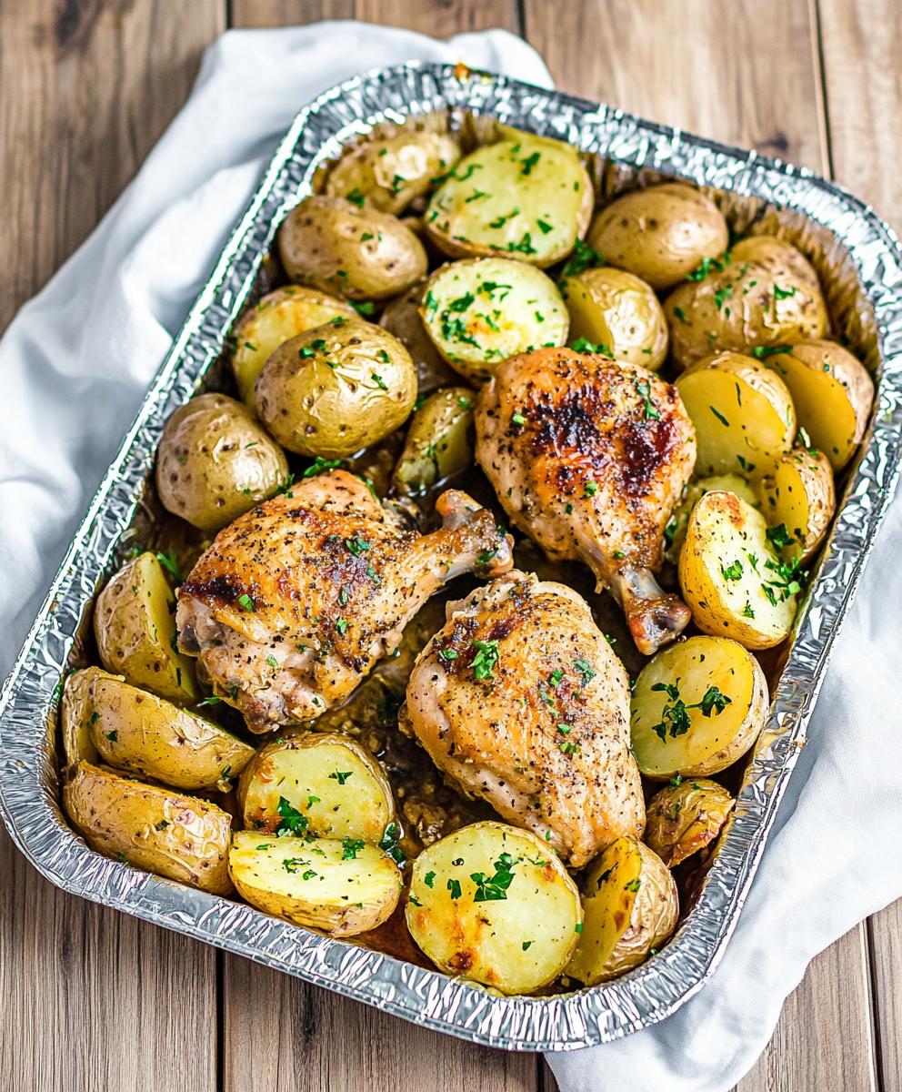 Sheet Pan Chicken And Potatoes Recipe
