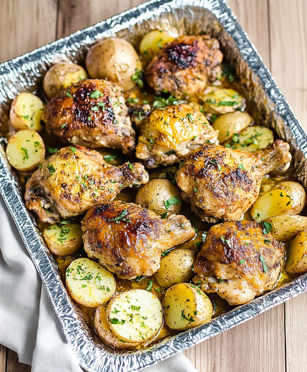 Sheet Pan Chicken And Potatoes Recipe