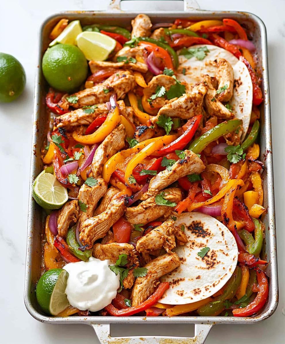 Sheet Pan Chicken Fajitas Recipe