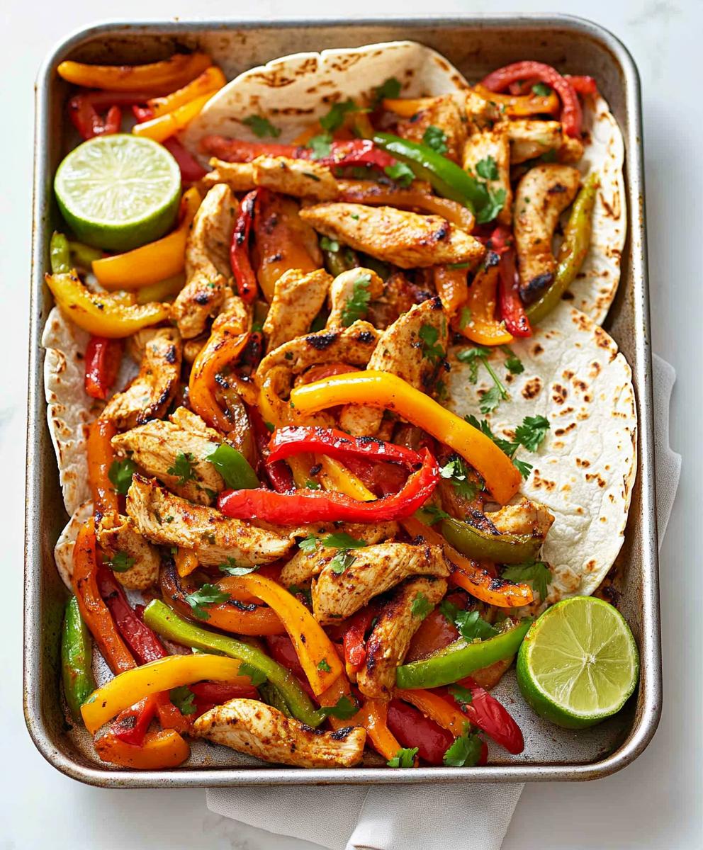 Sheet Pan Chicken Fajitas Recipe