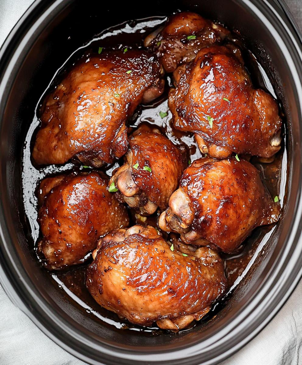 Slow Cooker Brown Sugar Garlic Chicken Recipe