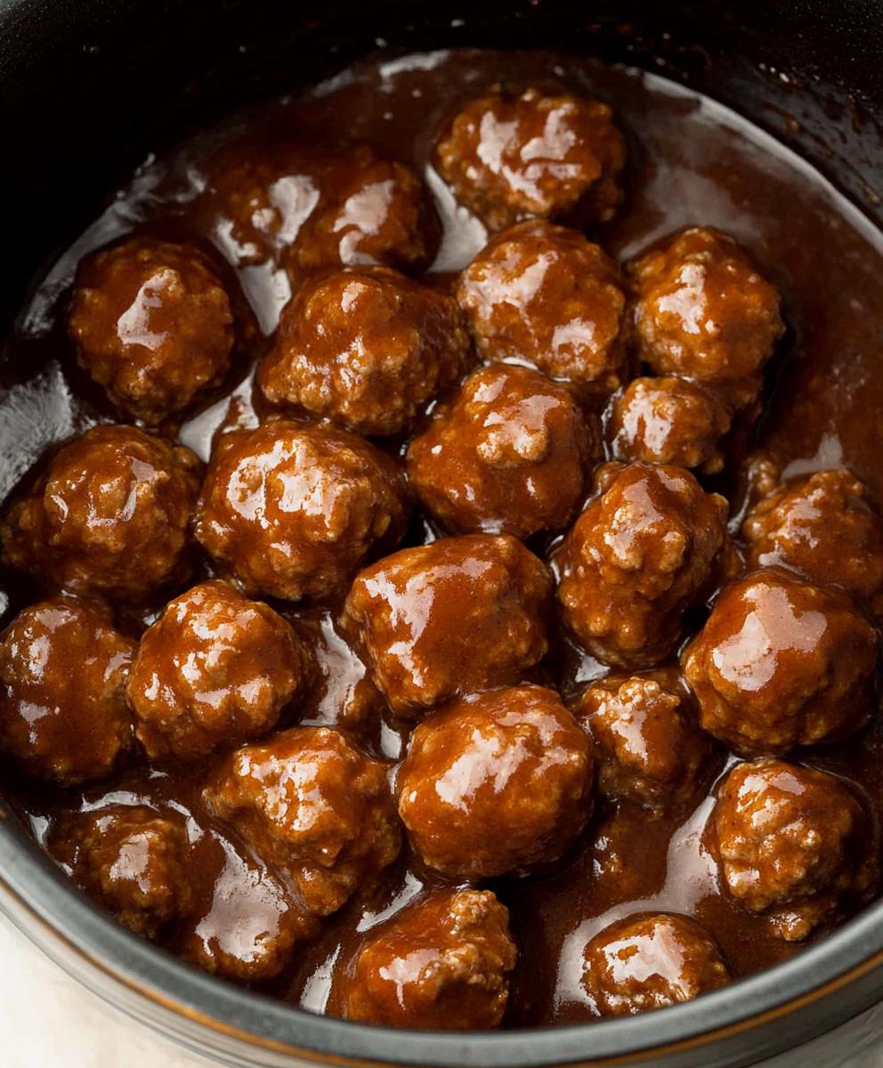 Slow Cooker Salisbury Steak Meatballs Recipe