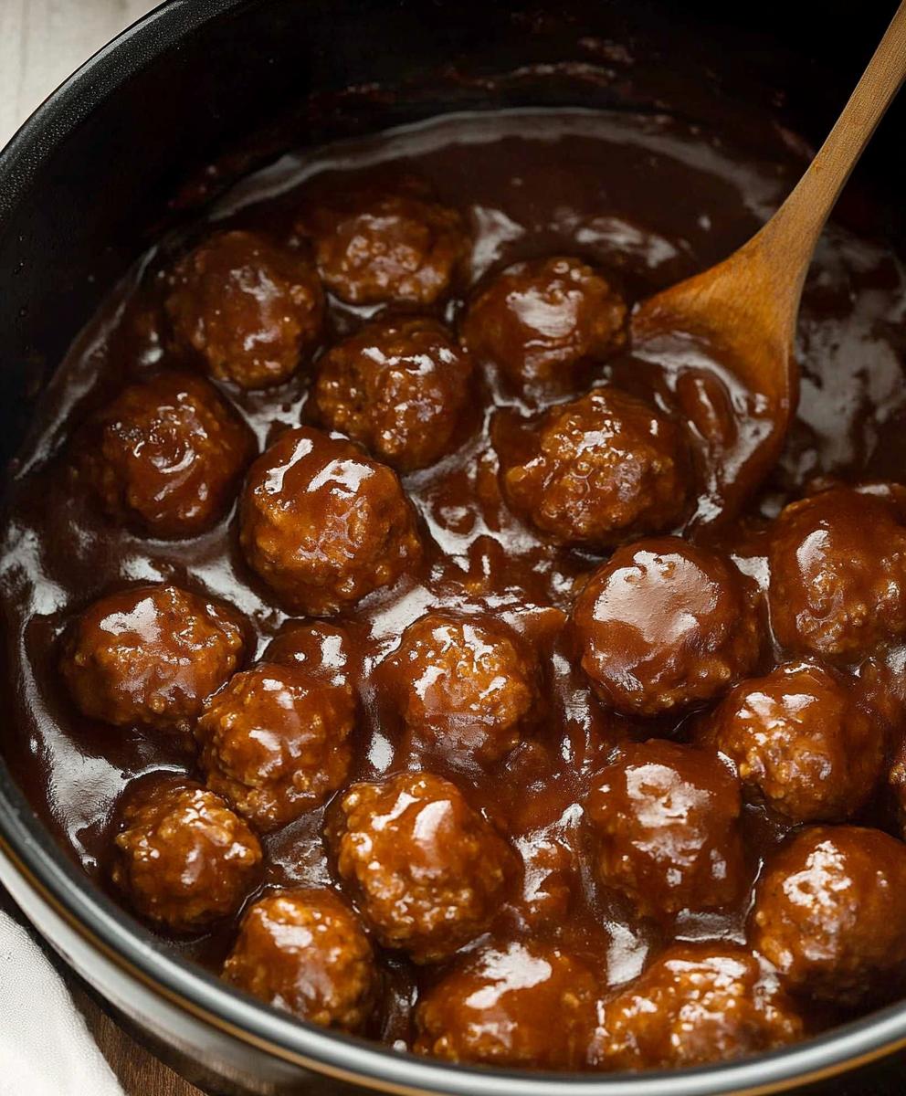 Slow Cooker Salisbury Steak Meatballs Recipe