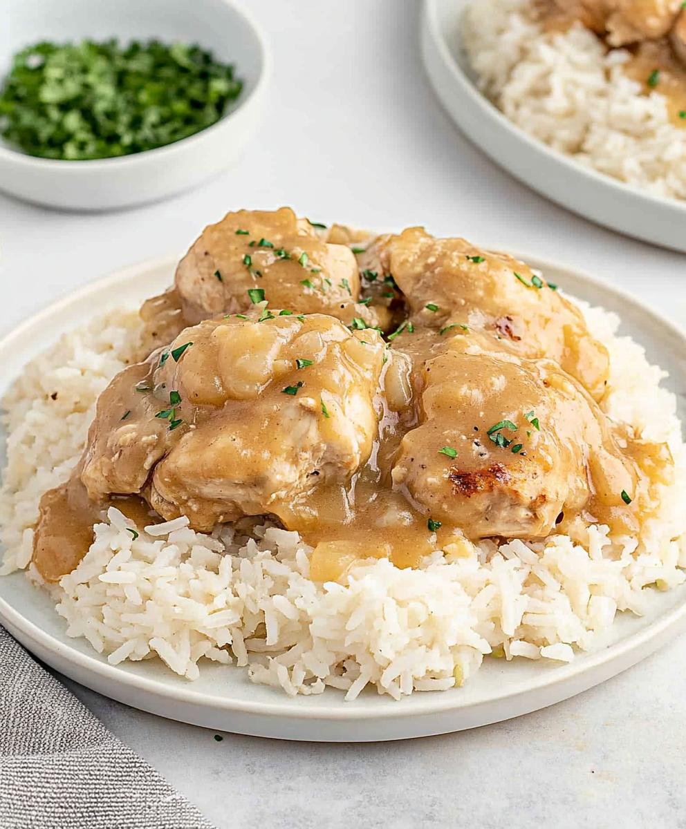 Smothered Chicken And Rice Recipe