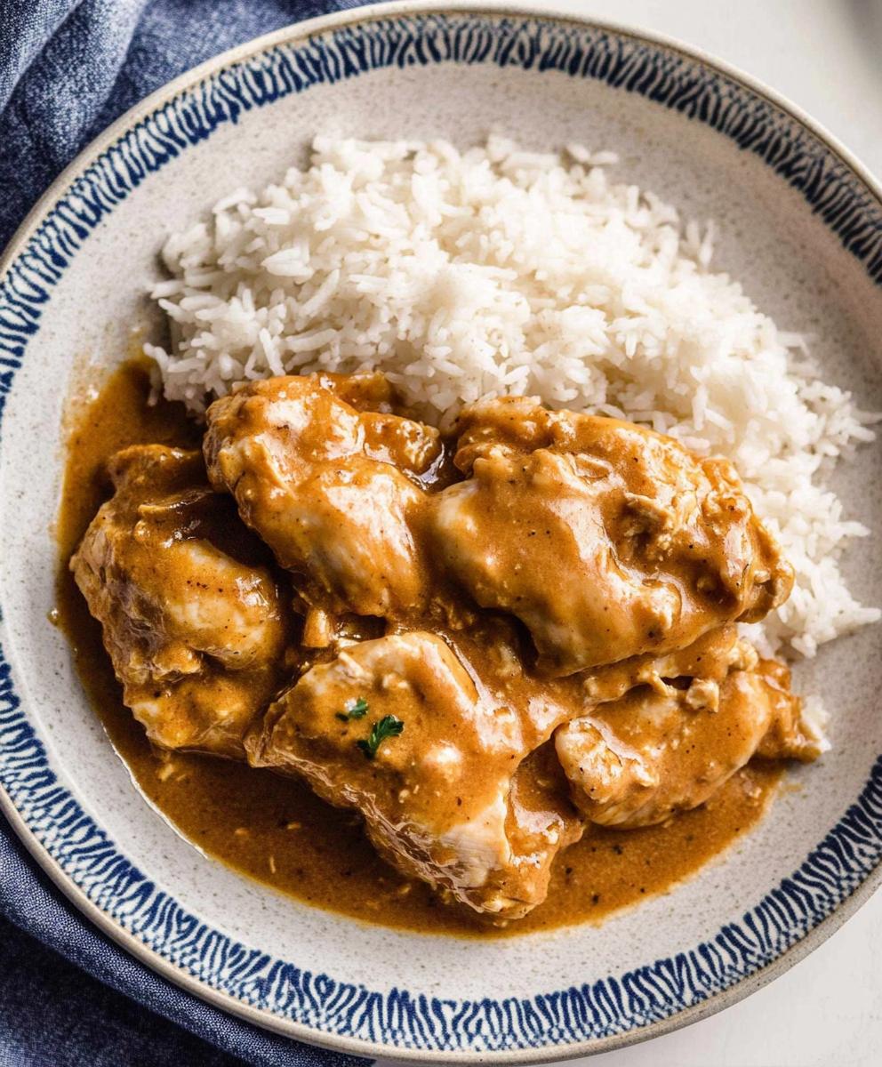 Smothered Chicken With Rice Recipe