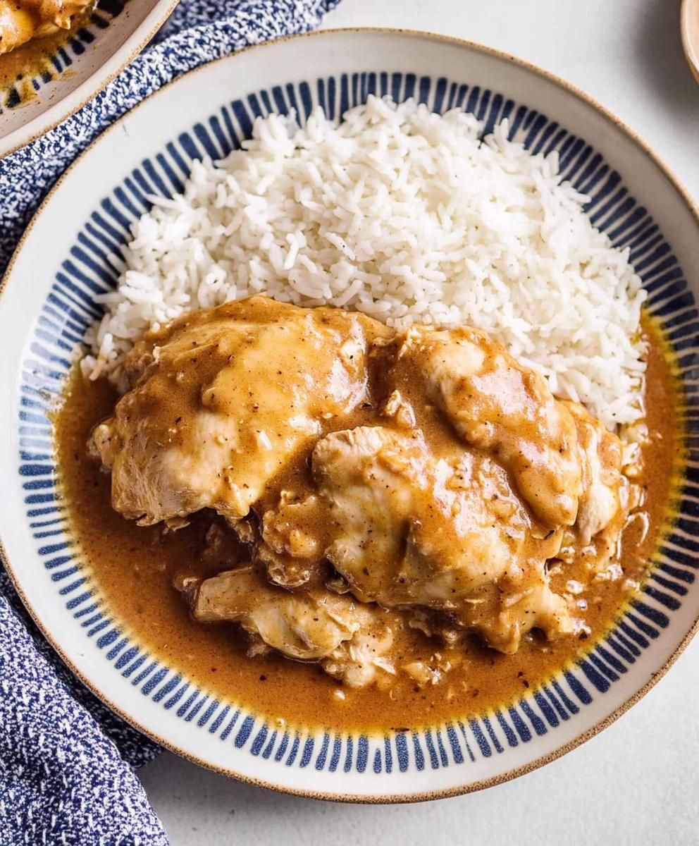Smothered Chicken With Rice Recipe