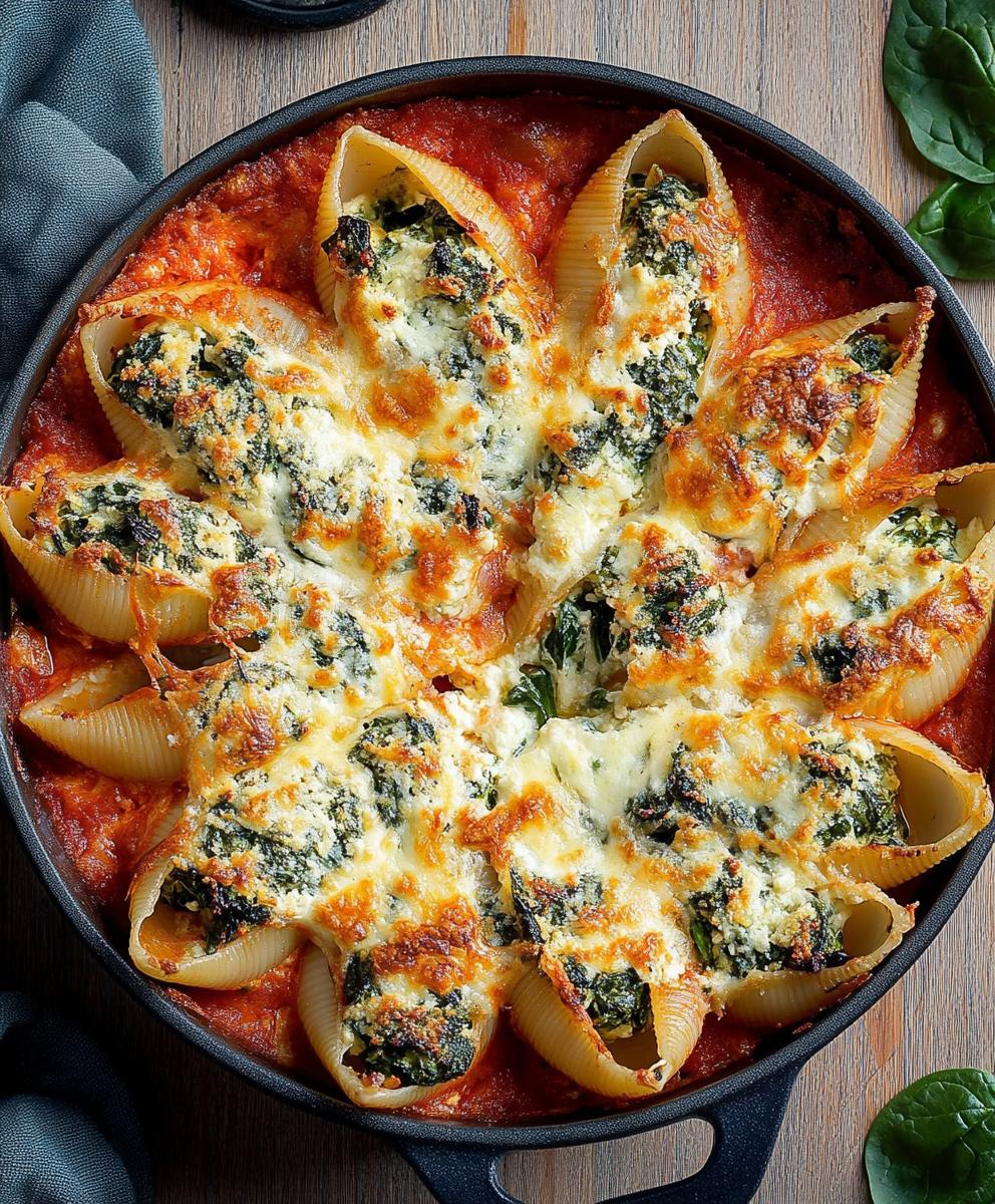 Spinach & Ricotta Stuffed Shells Recipe