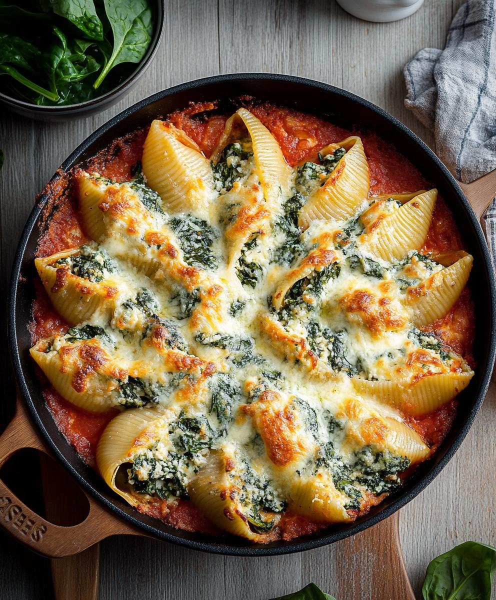 Spinach & Ricotta Stuffed Shells Recipe