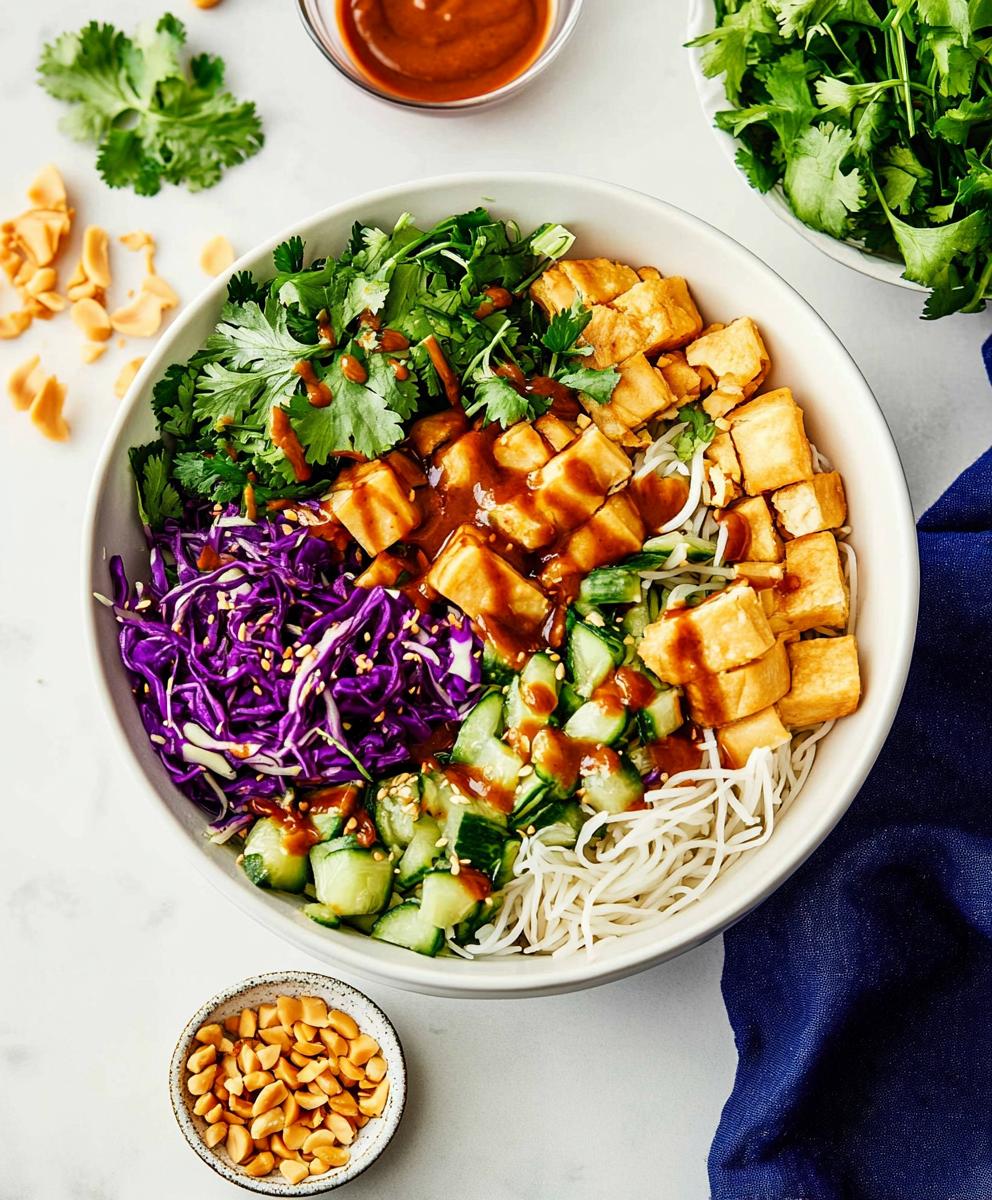 Spring Roll Bowl With Peanut Sauce Recipe