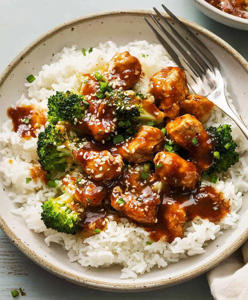 Sticky Chicken Rice Bowls Recipe