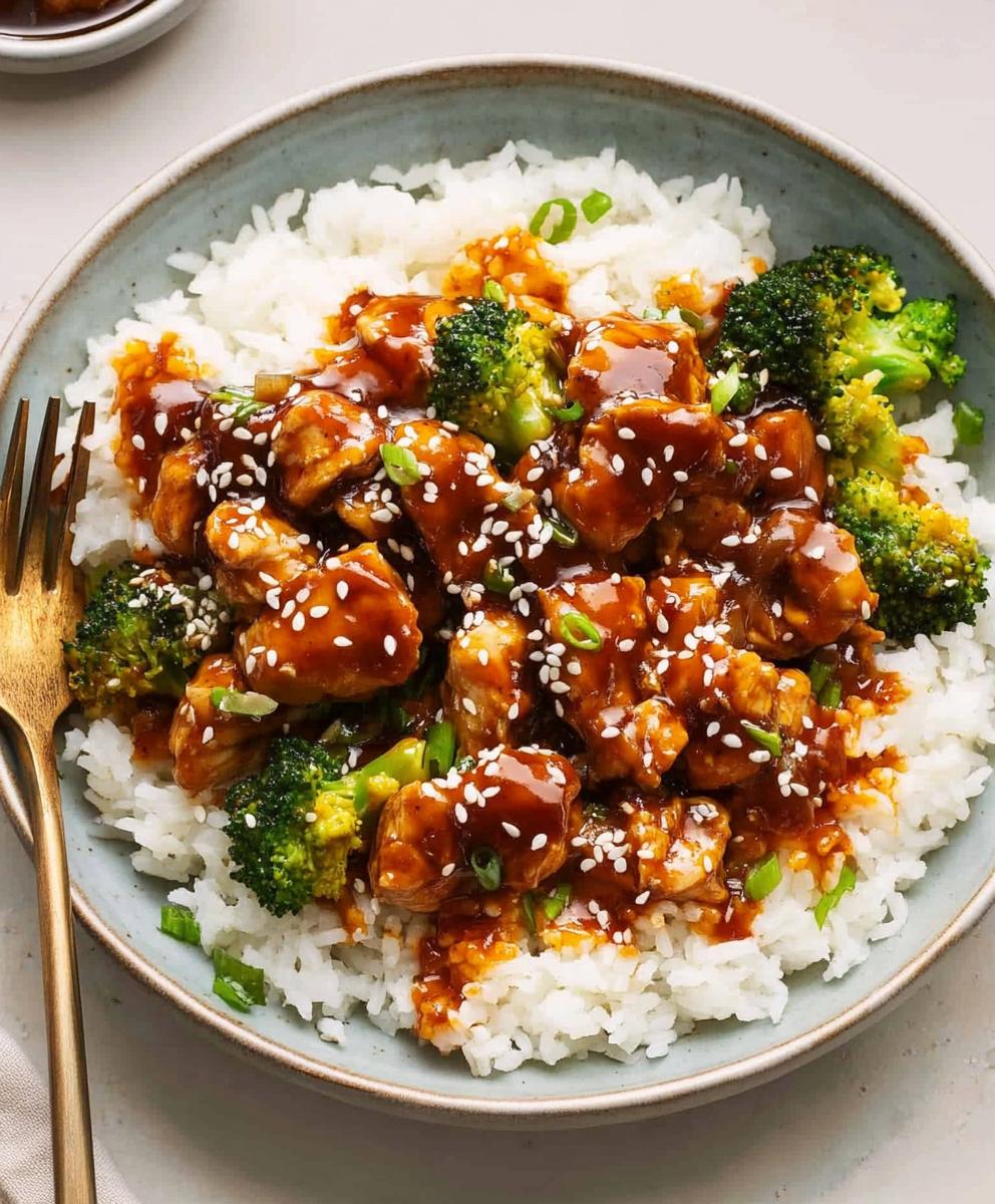Sticky Chicken Rice Bowls Recipe