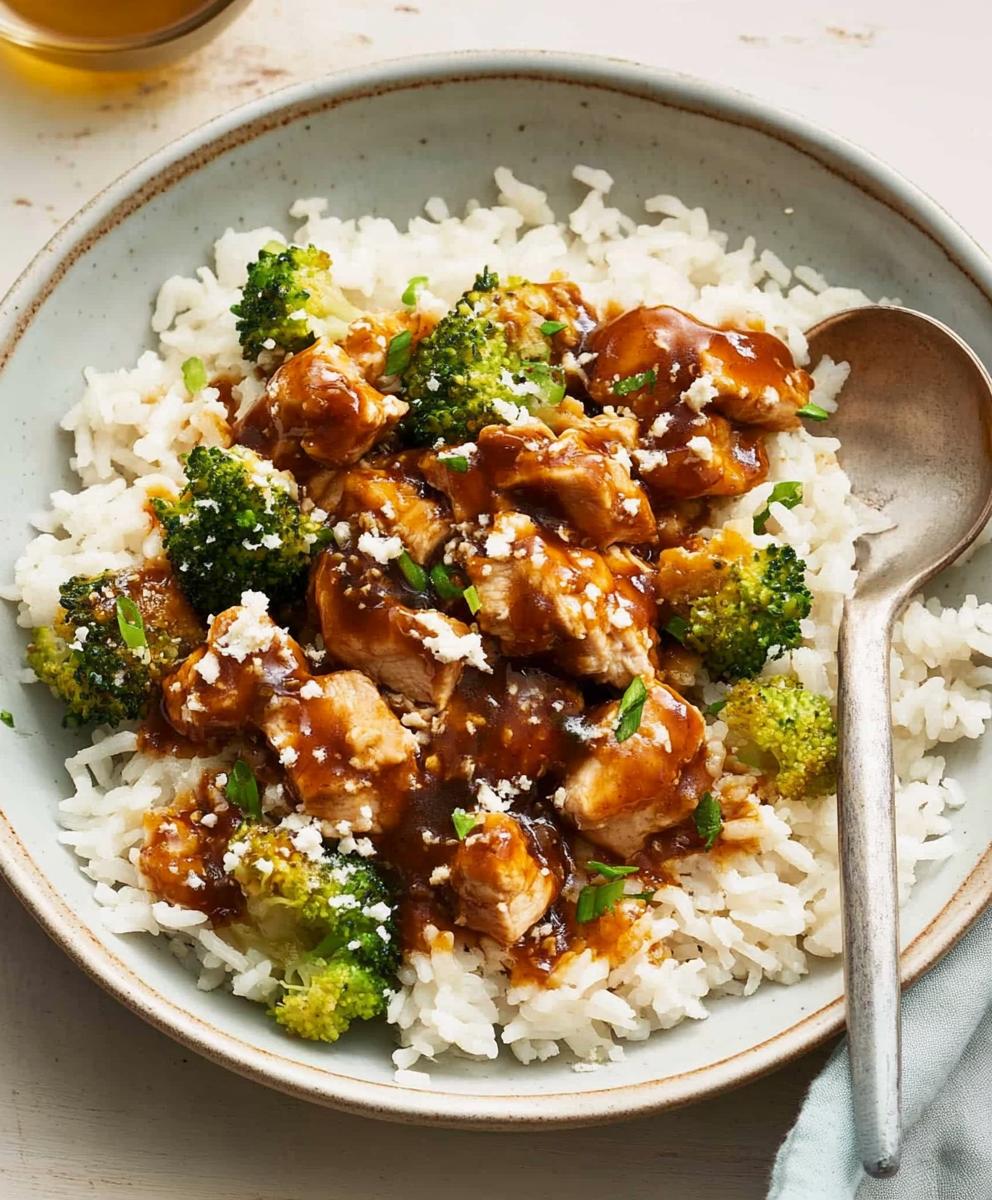Sticky Chicken Rice Bowls Recipe