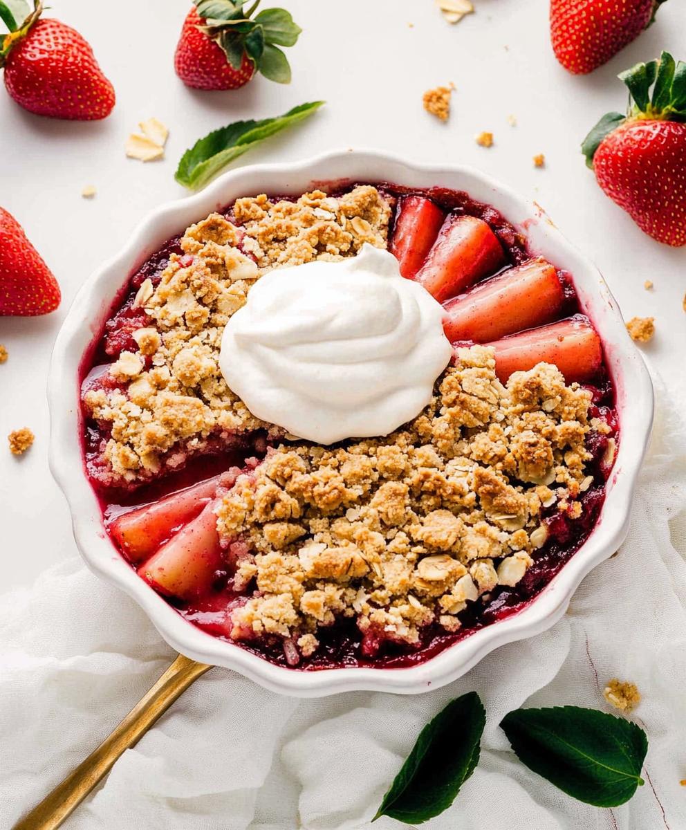 Strawberry Rhubarb Crumble Recipe