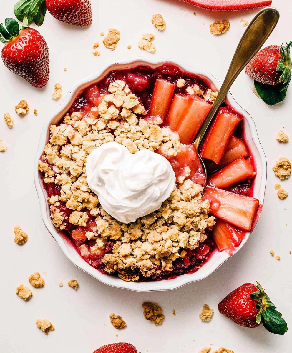 Strawberry Rhubarb Crumble Recipe