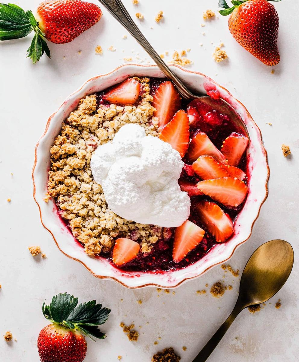 Strawberry Rhubarb Crumble Recipe
