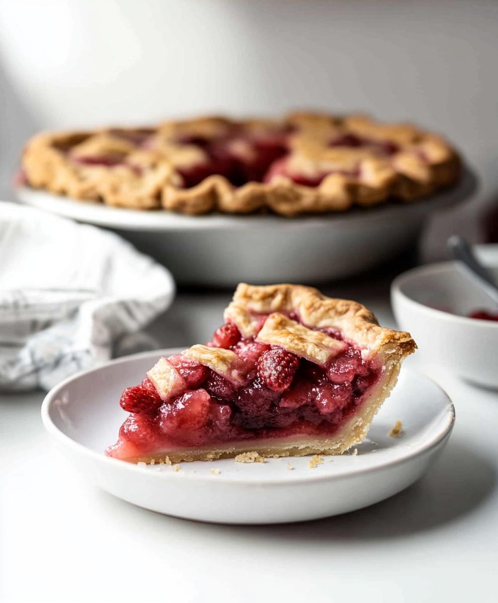Strawberry Rhubarb Pie With Frozen Fruit Recipe