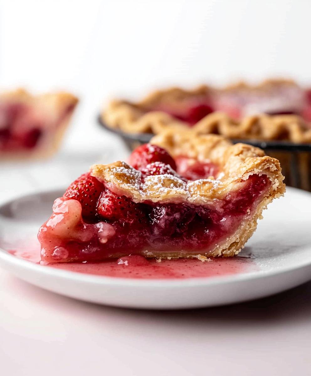 Strawberry Rhubarb Pie With Frozen Fruit Recipe