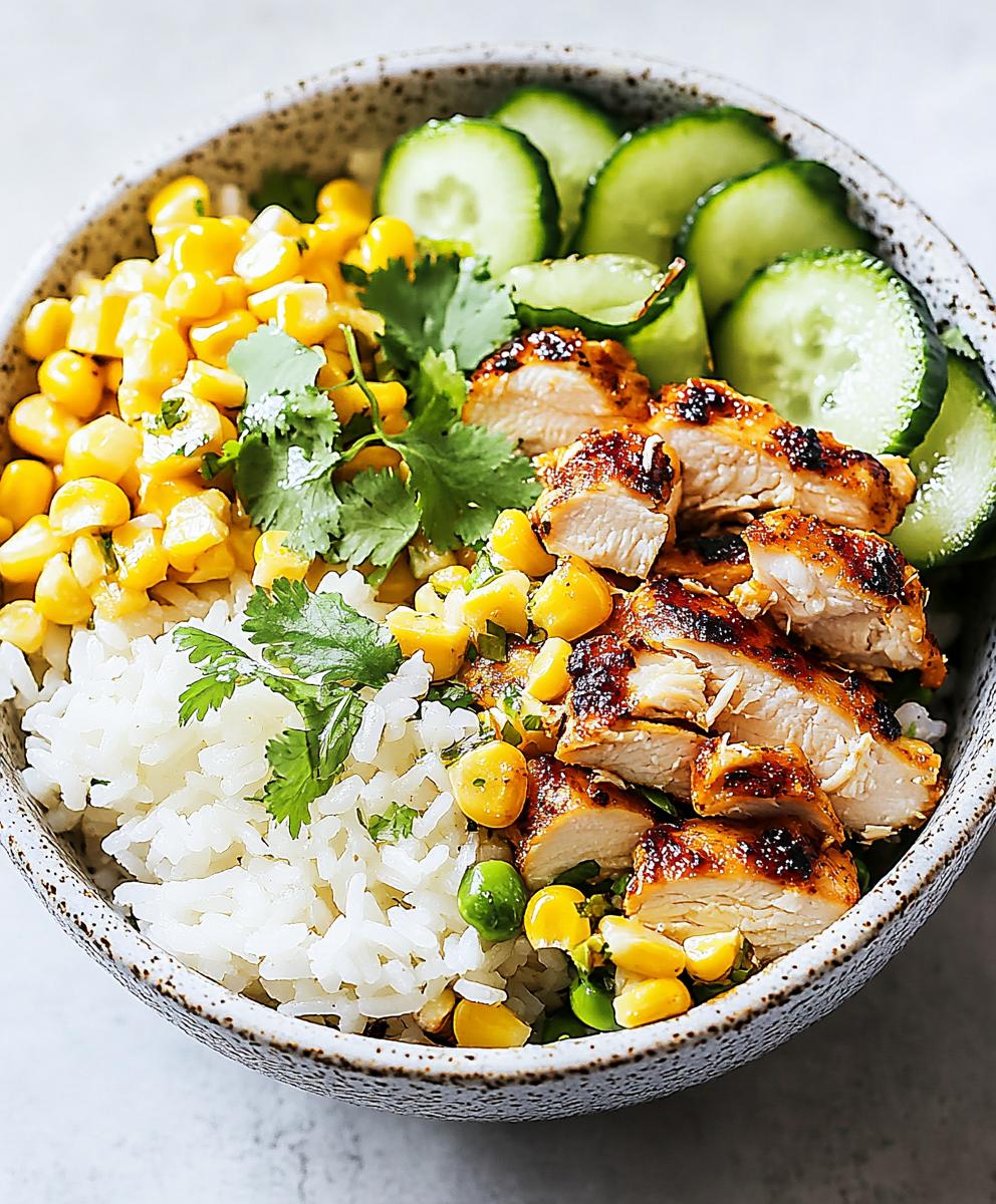 Street Corn Chicken Rice Bowl Recipe