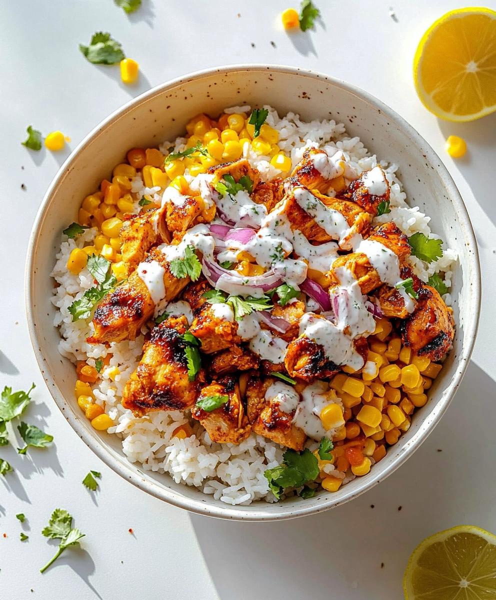 Street Corn Chicken Rice Bowl Recipe