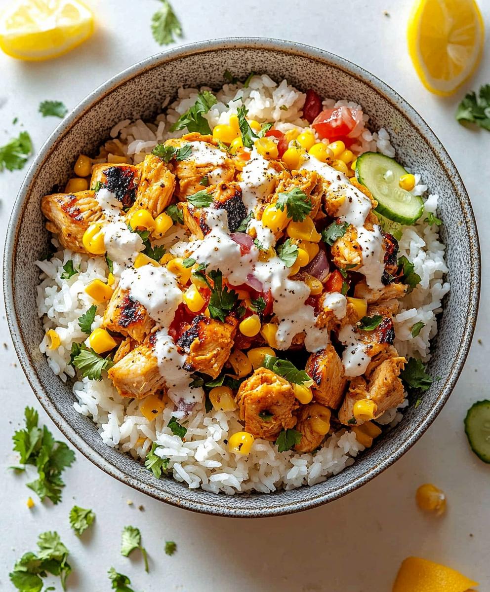 Street Corn Chicken Rice Bowl Recipe