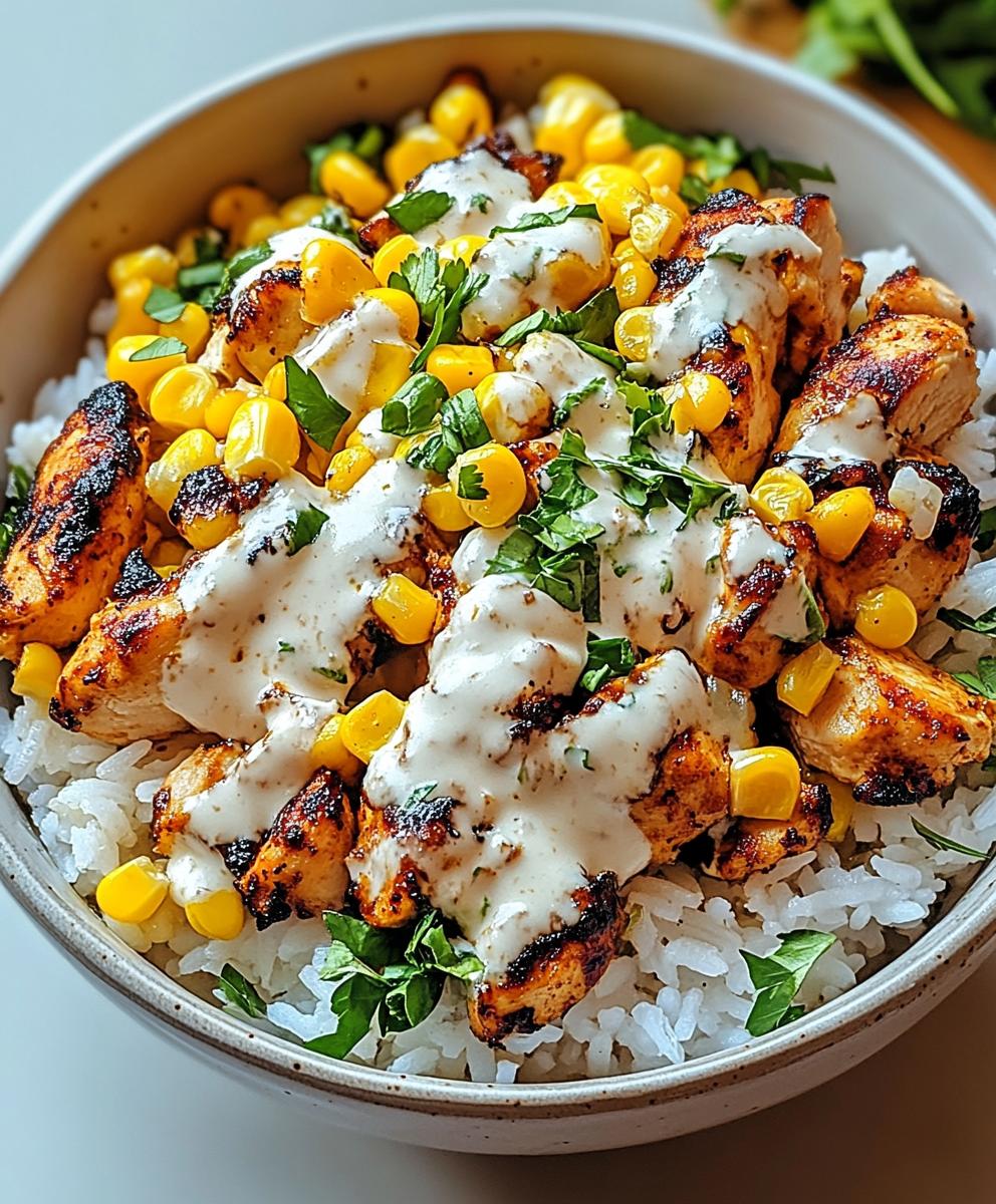 Street Corn Chicken Rice Bowl Recipe
