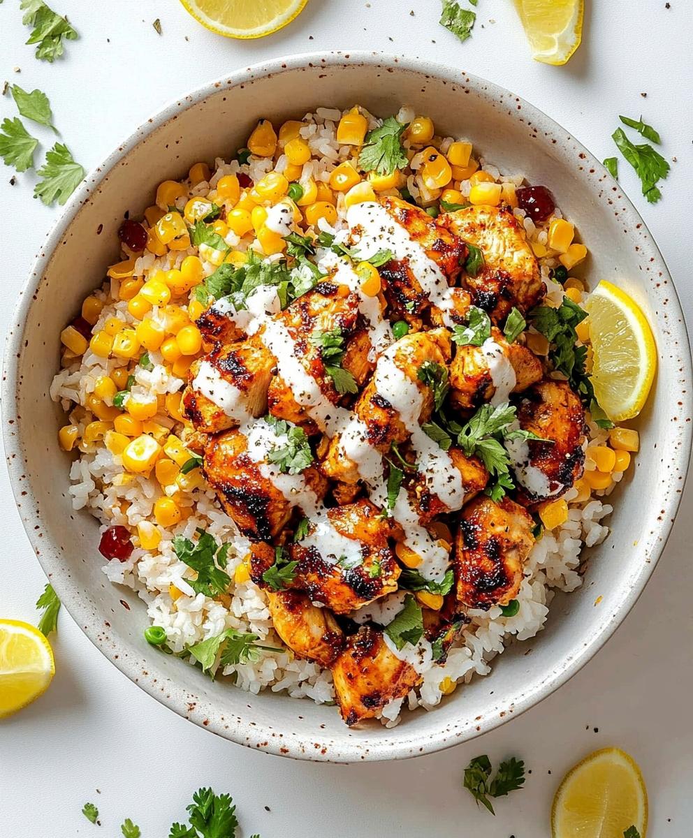 Street Corn Chicken Rice Bowl Recipe
