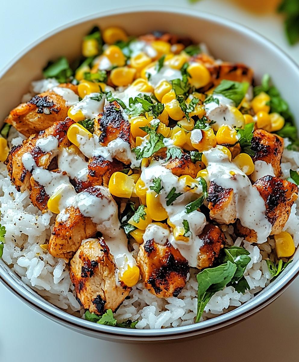 Street Corn Chicken Rice Bowl Recipe