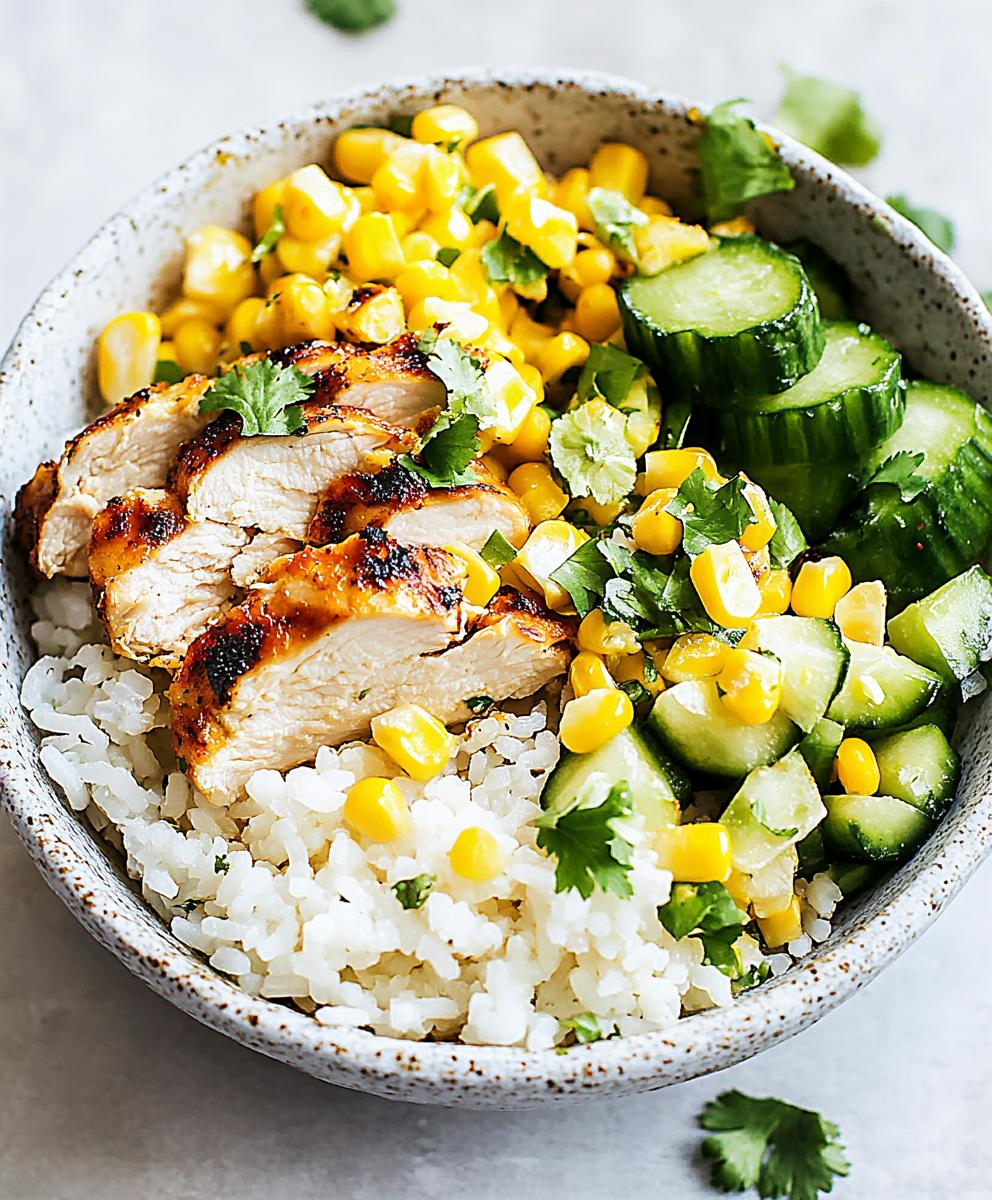 Street Corn Chicken Rice Bowl Recipe