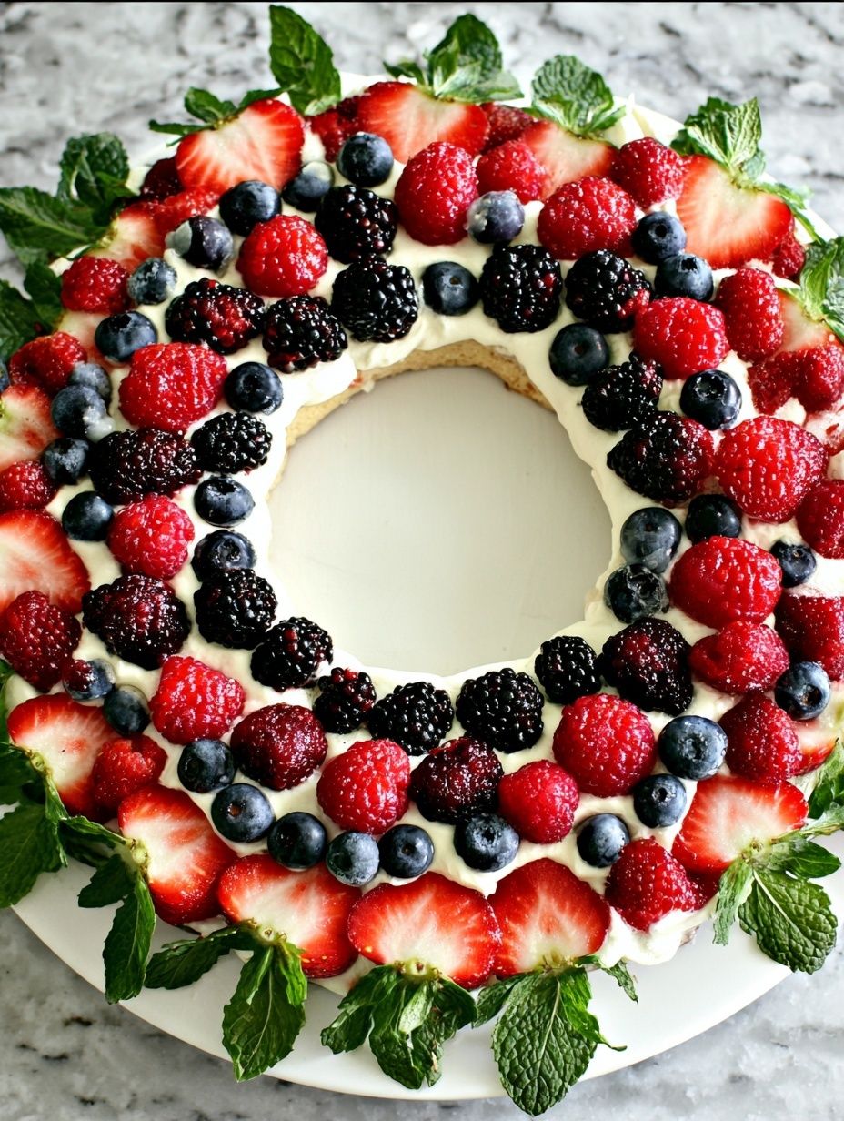 Fruit Pizza Christmas Wreath Recipe
