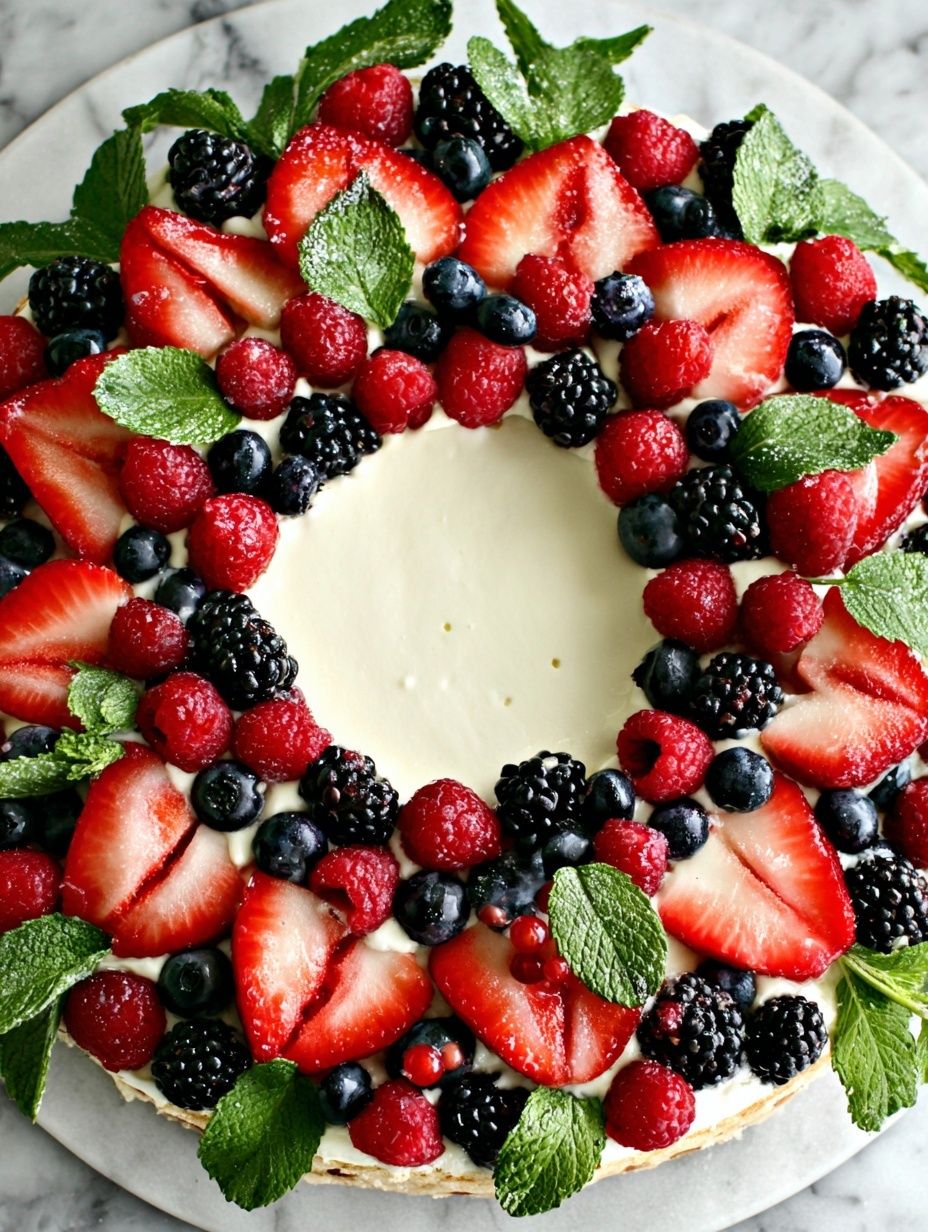 Fruit Pizza Christmas Wreath Recipe
